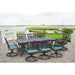 TRAD9PCSW8-BLU Outdoor/Patio Furniture/Patio Dining Sets