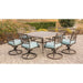 TRAD9PCSWSQ8-BLU Outdoor/Patio Furniture/Patio Dining Sets