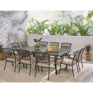 TRADDN11PC Outdoor/Patio Furniture/Patio Dining Sets