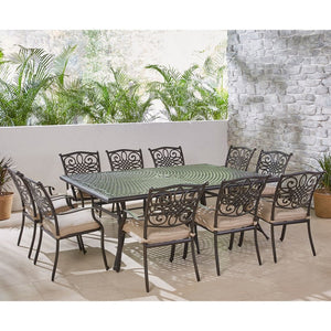 TRADDN11PC Outdoor/Patio Furniture/Patio Dining Sets