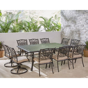 TRADDN11PCSW4 Outdoor/Patio Furniture/Patio Dining Sets