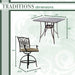 TRADDN5PCSQBR Outdoor/Patio Furniture/Patio Dining Sets