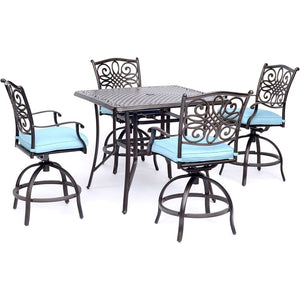 TRADDN5PCSQBR-B Outdoor/Patio Furniture/Patio Dining Sets