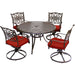 TRADDN5PCSW-RED Outdoor/Patio Furniture/Patio Dining Sets