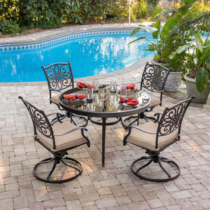 TRADDN5PCSWG Outdoor/Patio Furniture/Patio Dining Sets