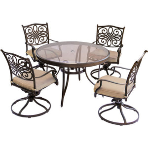 TRADDN5PCSWG Outdoor/Patio Furniture/Patio Dining Sets