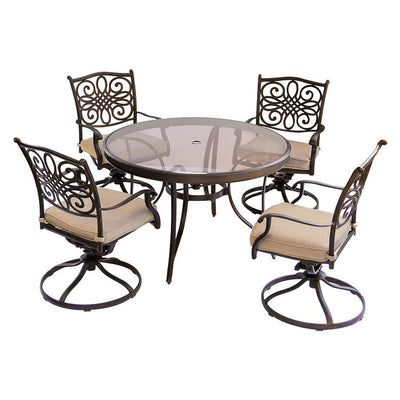 Product Image: TRADDN5PCSWG Outdoor/Patio Furniture/Patio Dining Sets