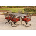 TRADDN7PCSW6-RED Outdoor/Patio Furniture/Patio Dining Sets