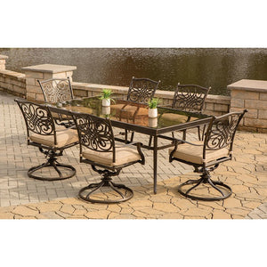 TRADDN7PCSWG Outdoor/Patio Furniture/Patio Dining Sets