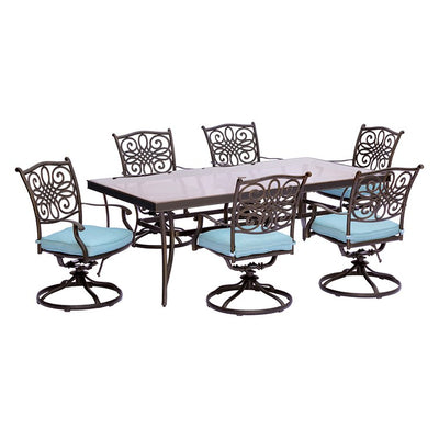 Product Image: TRADDN7PCSWG-B Outdoor/Patio Furniture/Patio Dining Sets