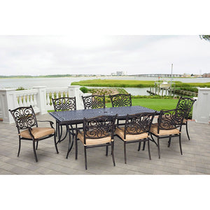 TRADDN9PC Outdoor/Patio Furniture/Patio Dining Sets