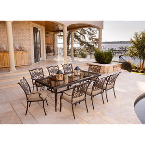TRADDN9PCG Outdoor/Patio Furniture/Patio Dining Sets