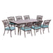 TRADDN9PCG-BLU Outdoor/Patio Furniture/Patio Dining Sets