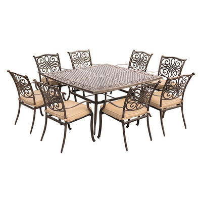 Product Image: TRADDN9PCSQ Outdoor/Patio Furniture/Patio Dining Sets