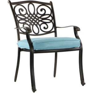 TRADDN9PCSQ-BLU Outdoor/Patio Furniture/Patio Dining Sets