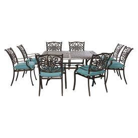 Traditions Nine-Piece Square Dining Set