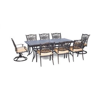 TRADDN9PCSW-2 Outdoor/Patio Furniture/Patio Dining Sets