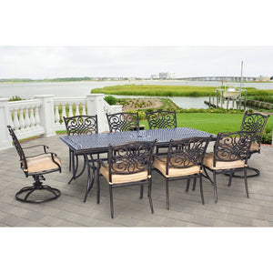 TRADDN9PCSW-2 Outdoor/Patio Furniture/Patio Dining Sets