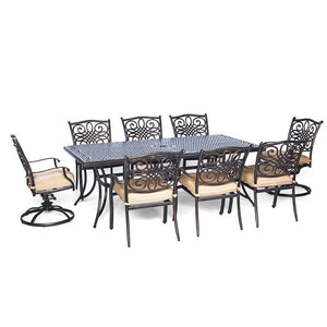 TRADDN9PCSW-2 Outdoor/Patio Furniture/Patio Dining Sets