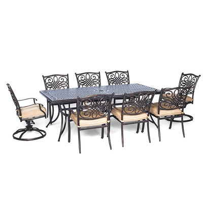 TRADDN9PCSW-2 Outdoor/Patio Furniture/Patio Dining Sets