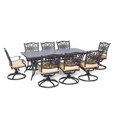 TRADDN9PCSW-8 Outdoor/Patio Furniture/Patio Dining Sets