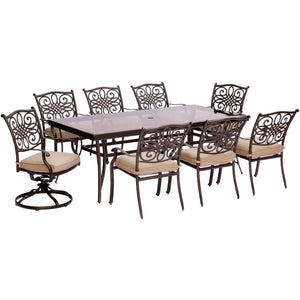 TRADDN9PCSW2G Outdoor/Patio Furniture/Patio Dining Sets