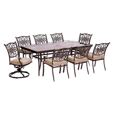 TRADDN9PCSW2G Outdoor/Patio Furniture/Patio Dining Sets