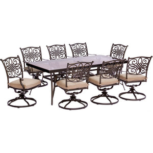 TRADDN9PCSWG Outdoor/Patio Furniture/Patio Dining Sets