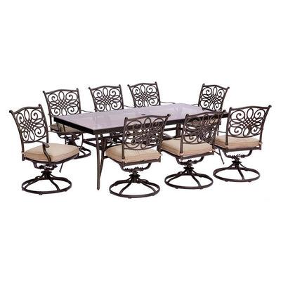 Product Image: TRADDN9PCSWG Outdoor/Patio Furniture/Patio Dining Sets