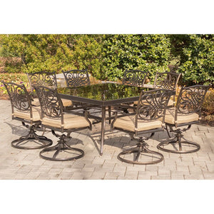 TRADDN9PCSWSQG Outdoor/Patio Furniture/Patio Dining Sets