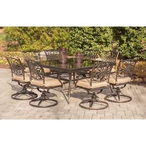 TRADDN9PCSWSQG Outdoor/Patio Furniture/Patio Dining Sets