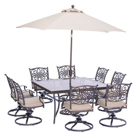 Traditions Nine-Piece Square Dining Set