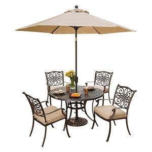 TRADITIONS5PC-SU Outdoor/Patio Furniture/Patio Dining Sets