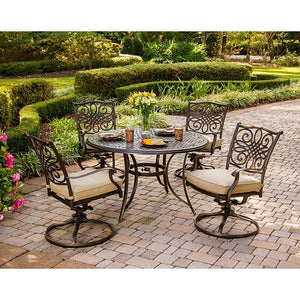 TRADITIONS5PCSW Outdoor/Patio Furniture/Patio Dining Sets