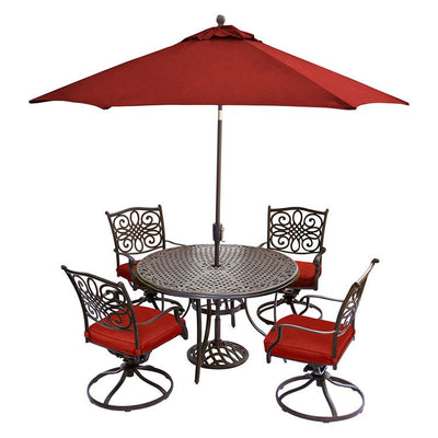 Product Image: TRADITIONS5PCSW-SU Outdoor/Patio Furniture/Patio Dining Sets