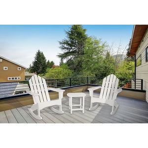 ADROCKER3PCWH Outdoor/Patio Furniture/Patio Conversation Sets