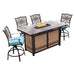 TRAD5PCFPBR-BLU Outdoor/Patio Furniture/Patio Bar Furniture