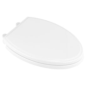 Traditional Slow-Close Easy Lift-Off Elongated Toilet Seat with Lid - White