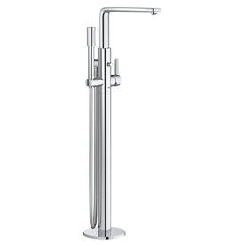 Lineare Single Handle Freestanding Tub Filler Faucet with Handshower