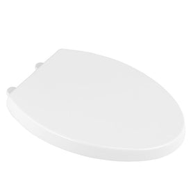 Telescoping Slow-Close Easy Lift-Off Elongated Toilet Seat - White