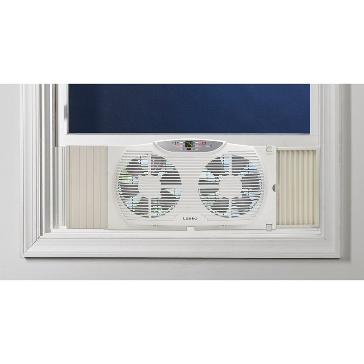 Electrically Reversible Twin Window Fan with Remote Control | Riverbend ...