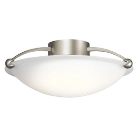 Three-Light Semi-Flush Mount Ceiling Fixture