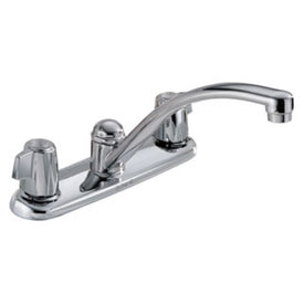 Classic Two Handle Widespread Kitchen Faucet with Blade Handles