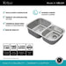 KBU24 Kitchen/Kitchen Sinks/Undermount Kitchen Sinks
