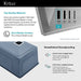 KHU24L Laundry Utility & Service/Laundry Utility & Service Sinks/Drop in Utility Sinks