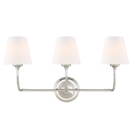 Sylvan Three-Light Bathroom Vanity Fixture