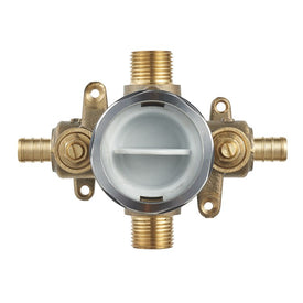 Flash Shower Rough-In Valve with PEX Inlets/Universal Outlets/Stops for Crimp Ring System