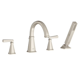 Edgemere Two Handle Roman Tub Faucet with Handshower for Flash Valve