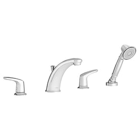 Colony Pro Two Handle Roman Tub Faucet with Handshower for Flash Valve