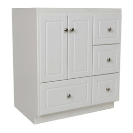 Ultraline 30"W x 21"D x 34.5"H Single Bathroom Vanity Cabinet Only with Right Drawers